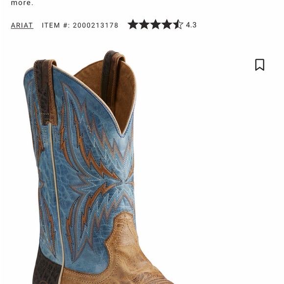 ARIAT MEN'S ARENA REBOUND WESTERN BOOTS SIZE 10 D-MED - Picture 8 of 8